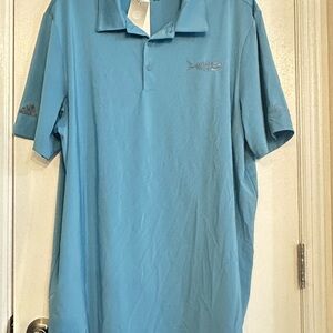 Adidas Blue Polo Shirt Relaxed Fit Casual Wear
